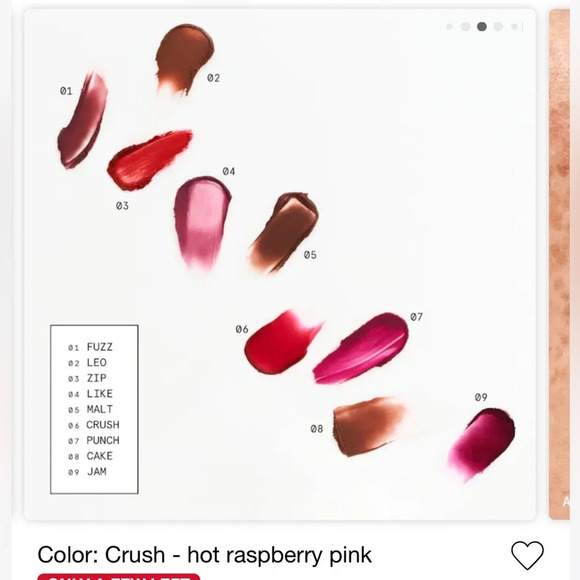 BNIB! Glossier Generation G Lipstick in Crush (Hot Raspberry Pink) - Picture 4 of 13
